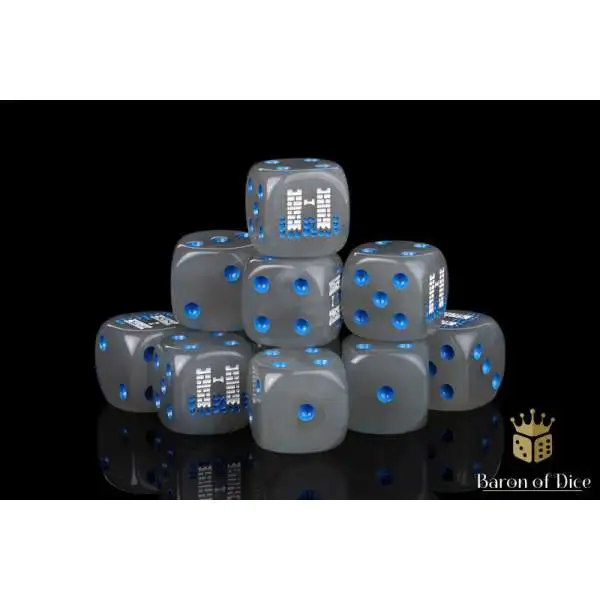 Baron Of Dice 6-Sided d6 White Castle Dice Pack [25-Count Rounded]