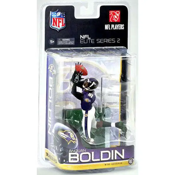 McFarlane Toys NFL Baltimore Ravens Sports Picks Football Elite 2011 Series 2 Anquan Boldin Exclusive Action Figure