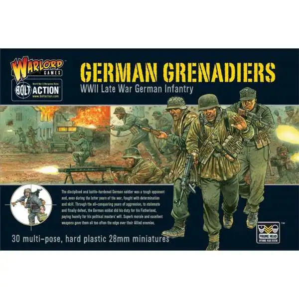 Bolt Action WWII Wargame Axis German Grenadiers Miniatures