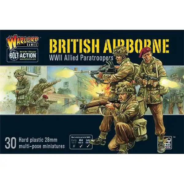 Bolt Action WWII Wargame Allies British Airborne Miniatures