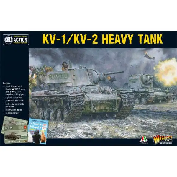 Bolt Action WWII Wargame Allies KV-1/KV-2 Heavy Tank Miniatures