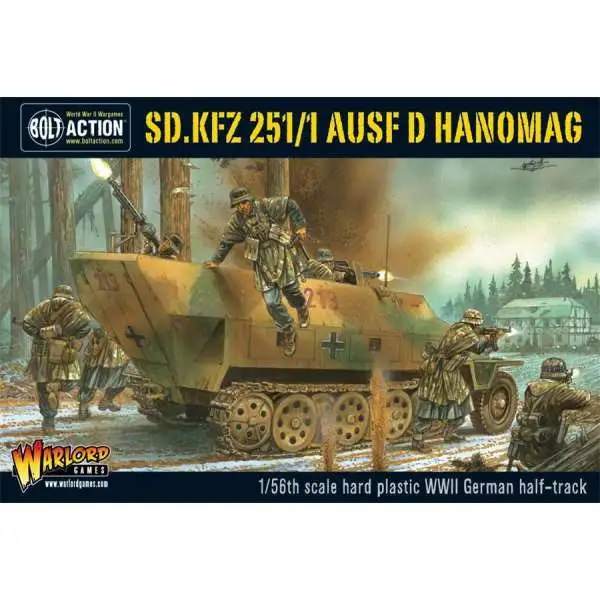Bolt Action WWII Wargame Axis SD.KFZ 251/1 AUSF D Hanomag Miniatures