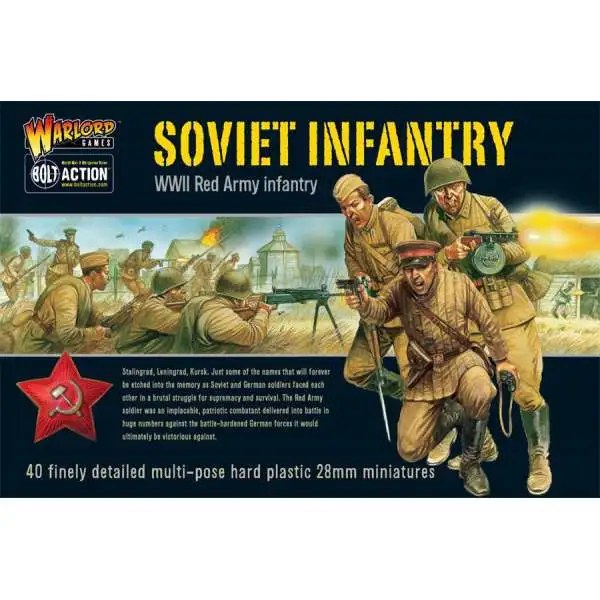 Bolt Action WWII Wargame Allies Soviet Infantry Miniatures