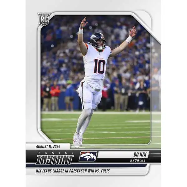 NFL Denver Broncos 2024 Instant Preseason Football Bo Nix #11 [Rookie]