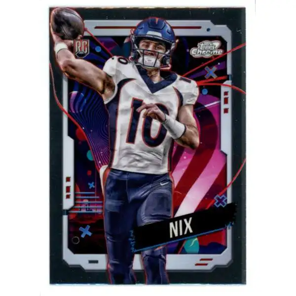 NFL Topps 2024 Chrome Cosmic Football Bo Nix #127 [Rookie]