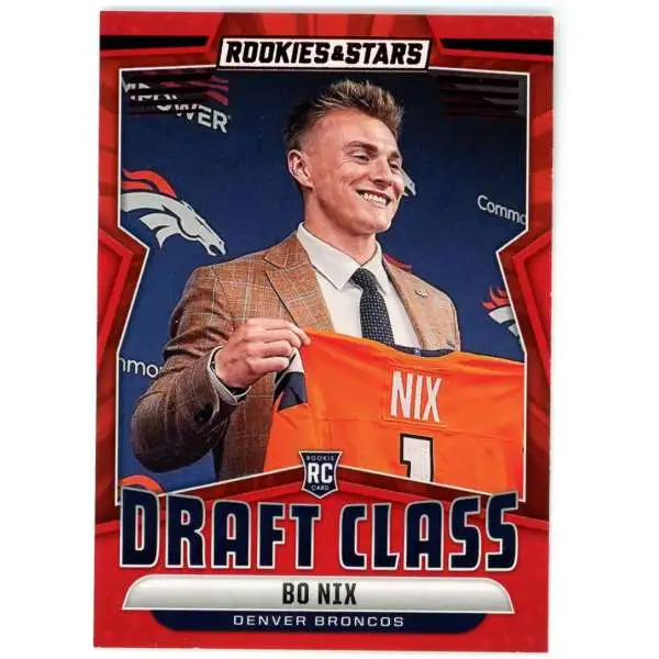 NFL 2024 Panini Rookies & Stars Football Red Draft Class Bo Nix DC-BNX [Rookie]