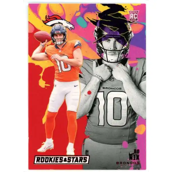 NFL 2024 Panini Rookies & Stars Football Red Rookie Exclusive Bo Nix RE-BNX [Rookie]