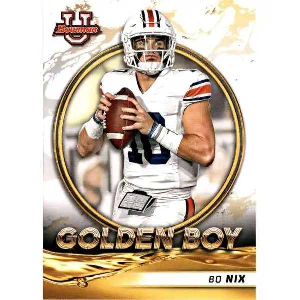 NFL 2022 Bowman University Bo Nix GB-7 [Golden Boy]