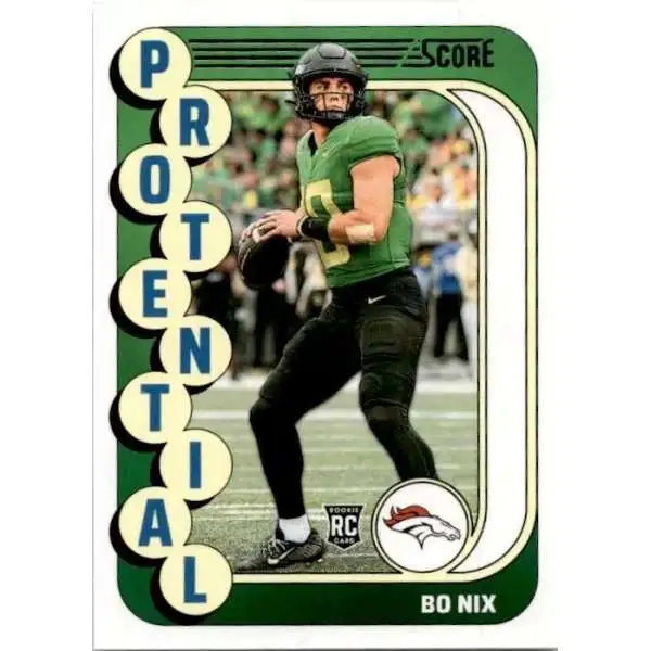 NFL Denver Broncos 2024 Score Football Protential Bo Nix #11 [Rookie]
