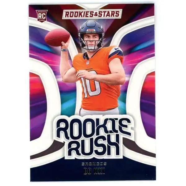 NFL 2024 Panini Rookies & Stars Football Rookie Rush Bo Nix RR-BNX [Rookie]