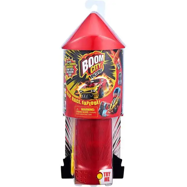 Boom City Racers Light & Sounds Launcher & Stunt Set Starter Pack [Damaged Package]