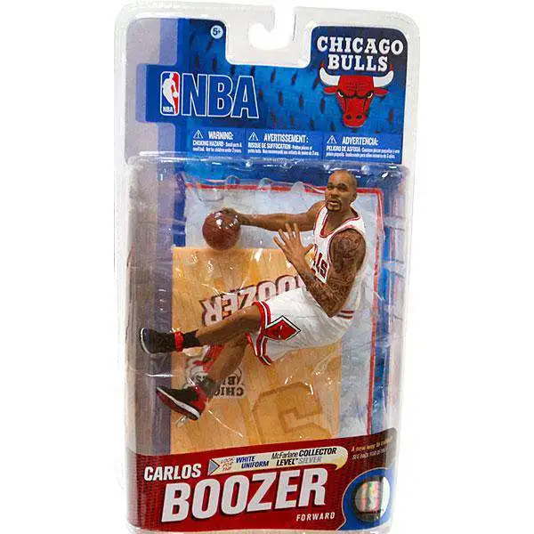 McFarlane Toys NBA Chicago Bulls Sports Picks Basketball Series 19 Carlos Boozer Action Figure [White Jersey]