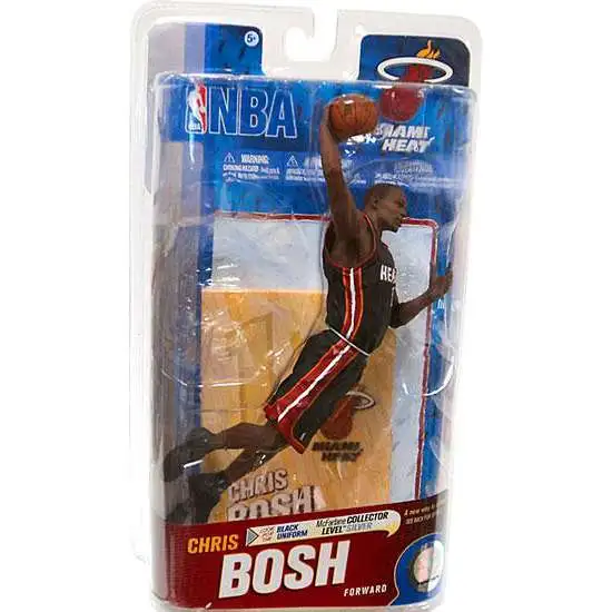 McFarlane Toys NBA Miami Heat Sports Picks Basketball Series 19 Chris Bosh Action Figure [Black Jersey]