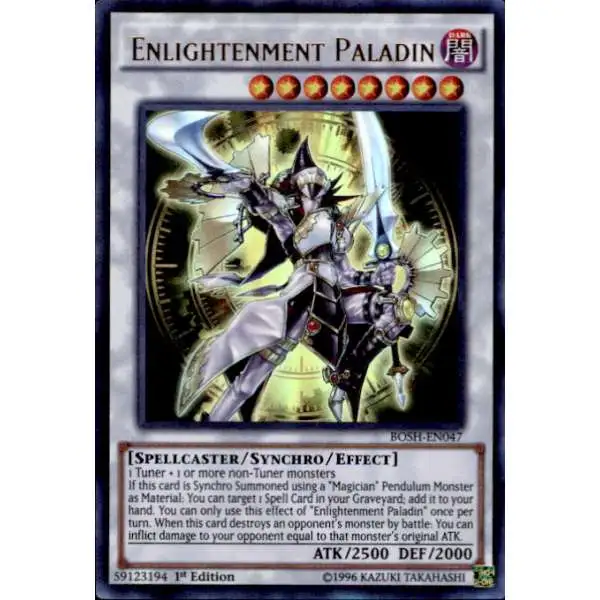 YuGiOh Breakers of Shadow Ultra Rare Enlightenment Paladin BOSH-EN047