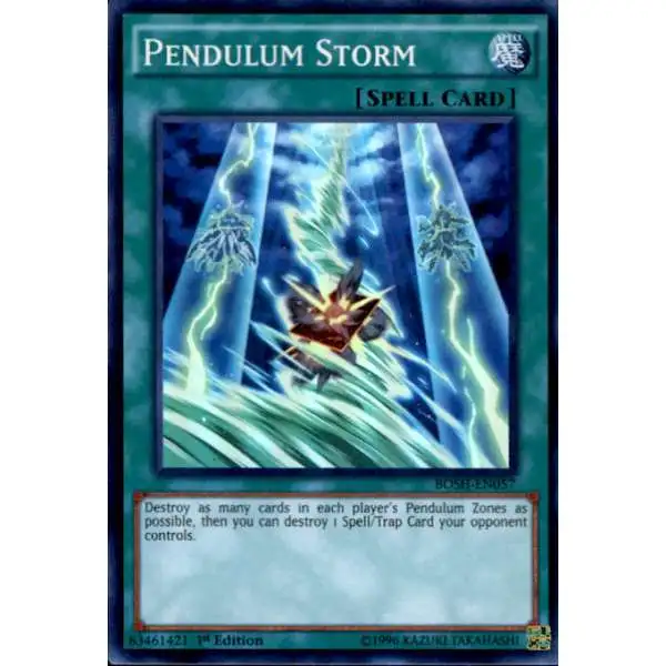 YuGiOh Breakers of Shadow Super Rare Pendulum Storm BOSH-EN057