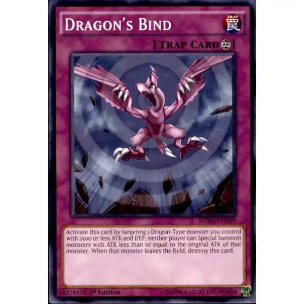 YuGiOh Breakers of Shadow Common Dragon's Bind BOSH-EN069