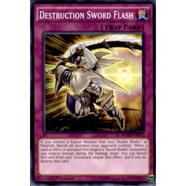 YuGiOh Breakers of Shadow Common Destruction Sword Flash BOSH-EN072