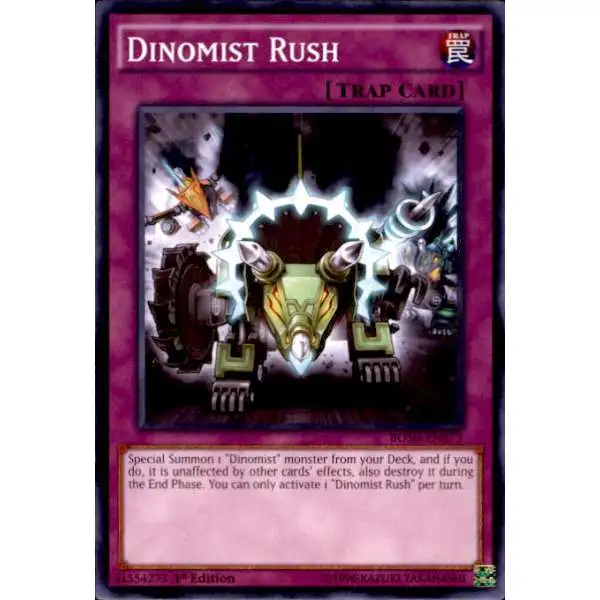 YuGiOh Breakers of Shadow Common Dinomist Rush BOSH-EN073
