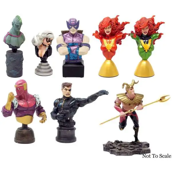 Marvel DAMAGED Mini Bust LOT [Used]