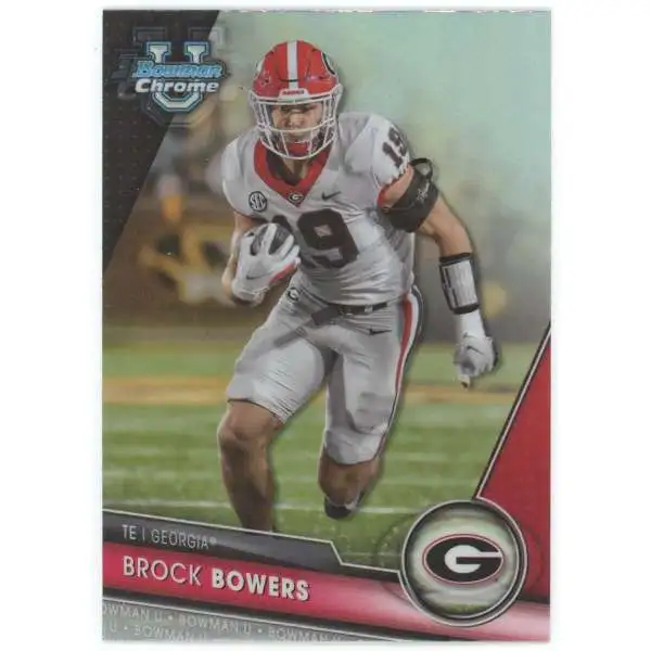 NFL 2023 Bowman Chrome U Refractor Brock Bowers #50