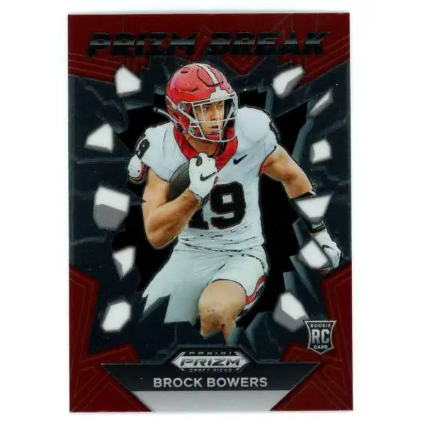 NFL 2024 Panini Prizm Draft Picks Prizm Break Brock Bowers PB-BBS [Rookie]