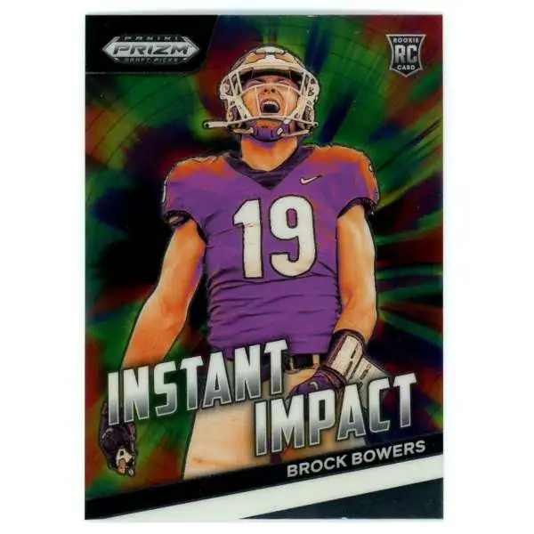 NFL 2024 Panini Prizm Draft Picks Instant Impact Brock Bowers II-BB [Rookie]