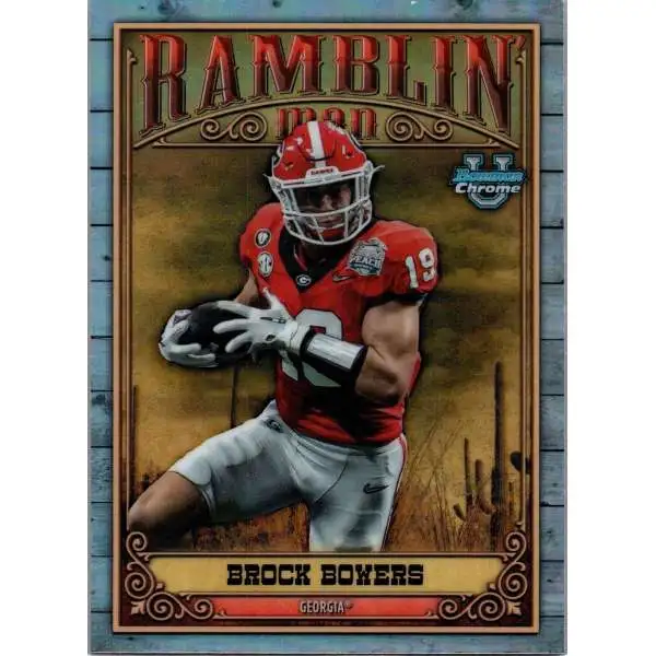 NFL 2023 Bowman Chrome U Ramblin Man Brock Bowers RM-1