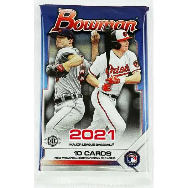 MLB Topps 2021 Bowman Baseball Trading Card HOBBY Pack [10 Cards]