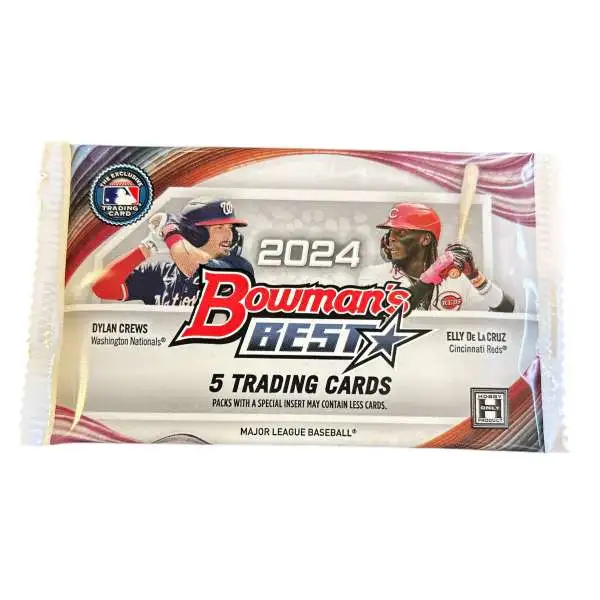 MLB Topps 2024 Bowman's Best Baseball Trading Card HOBBY Pack [5 Chrome Cards]