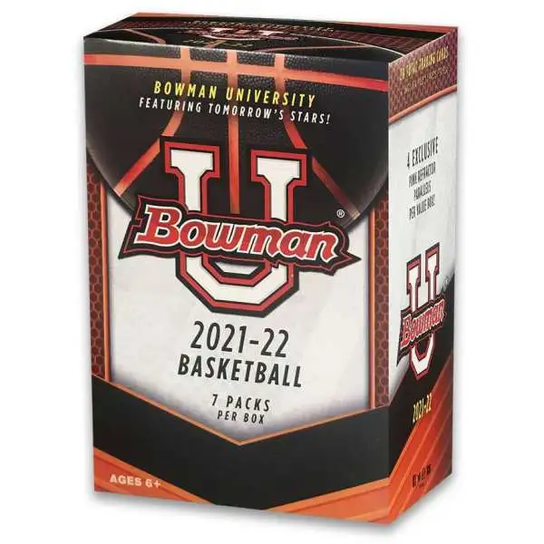 2021-22 Bowman University Basketball Trading Card BLASTER Box [7 Packs]