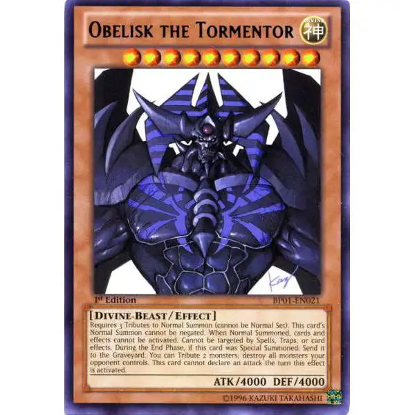 YuGiOh Battle Pack: Epic Dawn Rare Obelisk the Tormentor BP01-EN021