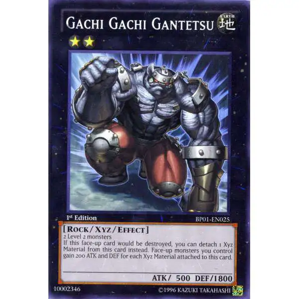 YuGiOh Battle Pack: Epic Dawn Rare Gachi Gachi Gantetsu BP01-EN025