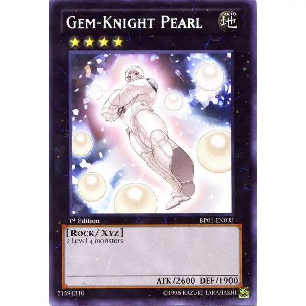 YuGiOh Battle Pack: Epic Dawn Rare Gem-Knight Pearl BP01-EN031