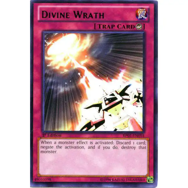 YuGiOh Battle Pack: Epic Dawn Rare Divine Wrath BP01-EN054