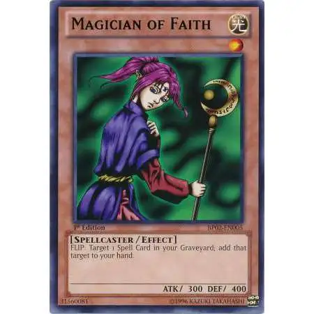 YuGiOh Battle Pack 2: War of the Giants Rare Magician of Faith BP02-EN005