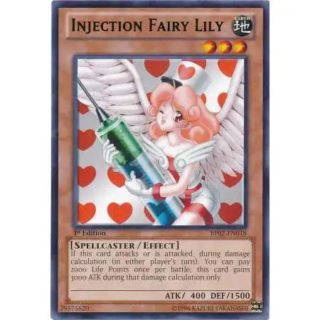 YuGiOh Battle Pack 2: War of the Giants Rare Injection Fairy Lily BP02-EN018