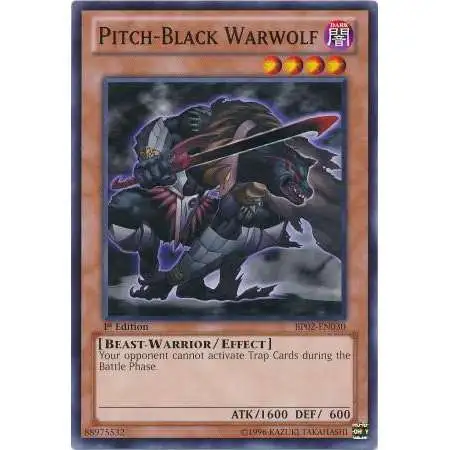 YuGiOh Battle Pack 2: War of the Giants Common Pitch-Black Warwolf BP02-EN030
