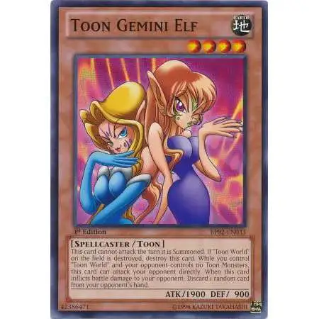 YuGiOh Battle Pack 2: War of the Giants Mosaic Toon Gemini Elf BP02-EN033