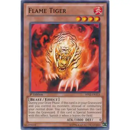 YuGiOh Battle Pack 2: War of the Giants Common Flame Tiger BP02-EN113