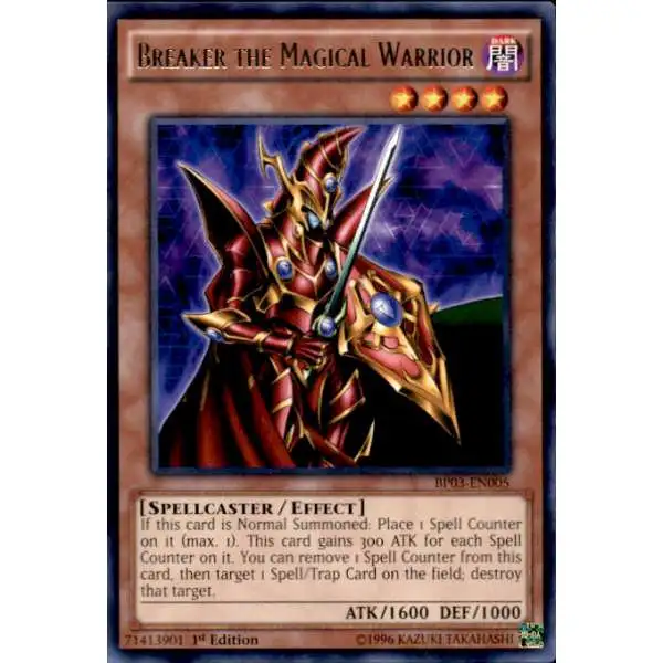 YuGiOh Battle Pack 3 Monster League Rare Breaker the Magical Warrior BP03-EN005
