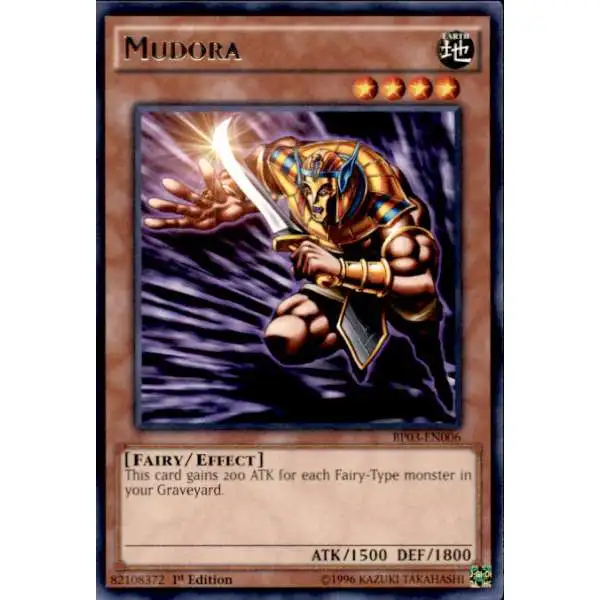 YuGiOh Battle Pack 3 Monster League Rare Mudora BP03-EN006