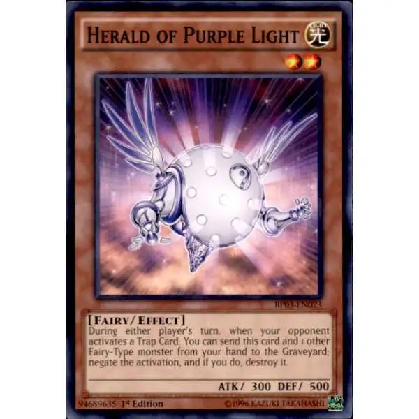 YuGiOh Battle Pack 3 Monster League Common Herald of Purple Light BP03-EN023