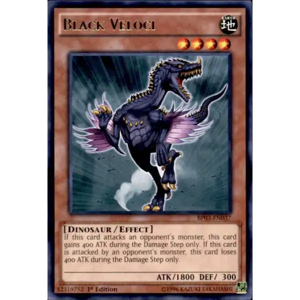 YuGiOh Battle Pack 3 Monster League Rare Black Veloci BP03-EN037