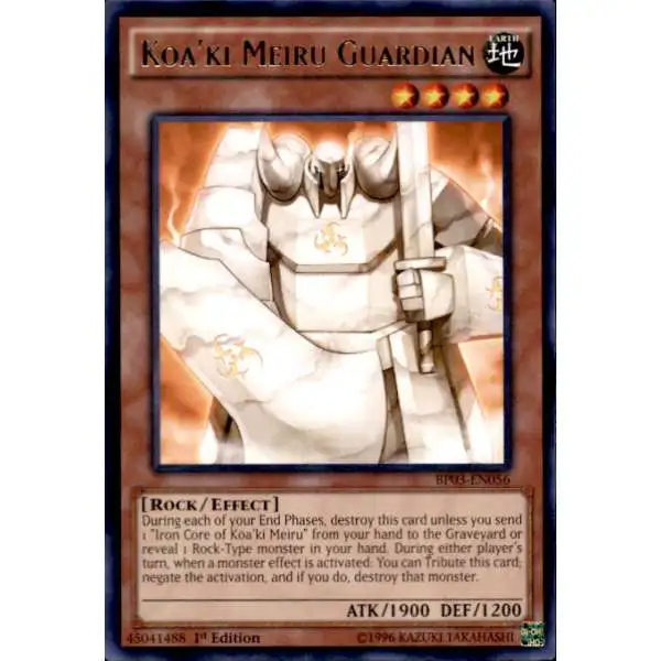 YuGiOh Battle Pack 3 Monster League Shatterfoil Rare Koa'ki Meiru Guardian BP03-EN056 [Shatterfoil]