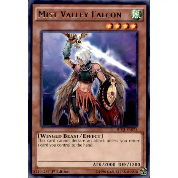 YuGiOh Battle Pack 3 Monster League Rare Mist Valley Falcon BP03-EN074