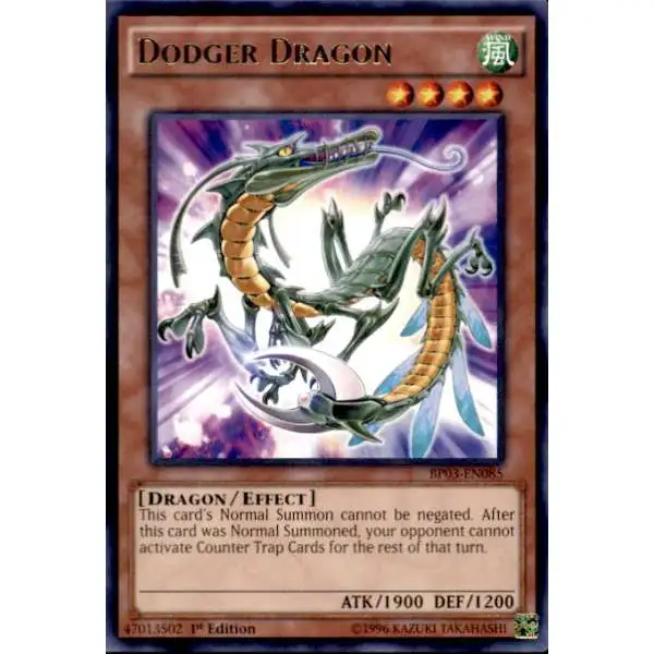 YuGiOh Battle Pack 3 Monster League Rare Dodger Dragon BP03-EN085