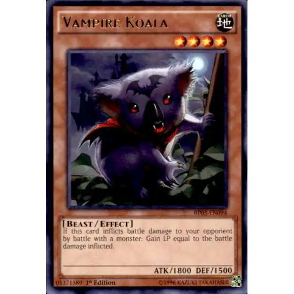 YuGiOh Battle Pack 3 Monster League Rare Vampire Koala BP03-EN094