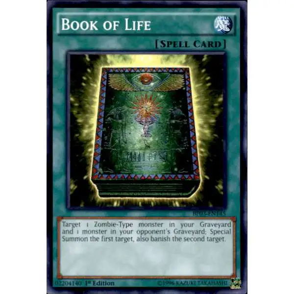 YuGiOh Battle Pack 3 Monster League Common Book of Life BP03-EN145