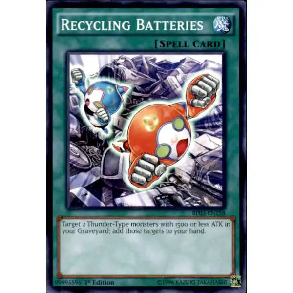 YuGiOh Battle Pack 3 Monster League Common Recycling Batteries BP03-EN158