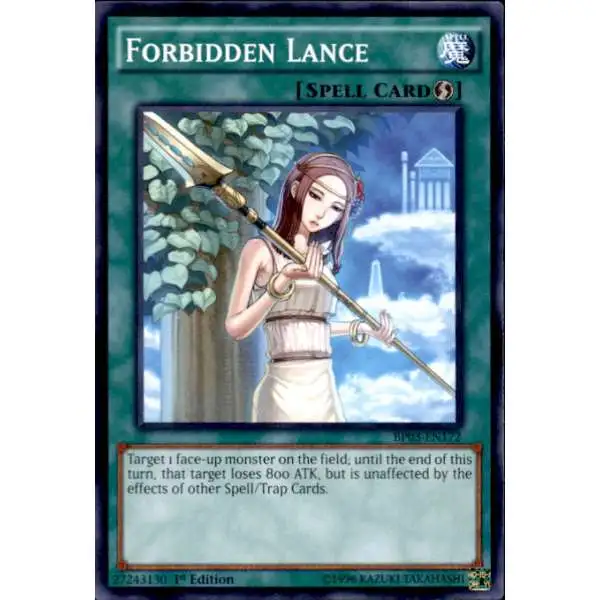 YuGiOh Battle Pack 3 Monster League Common Forbidden Lance BP03-EN172